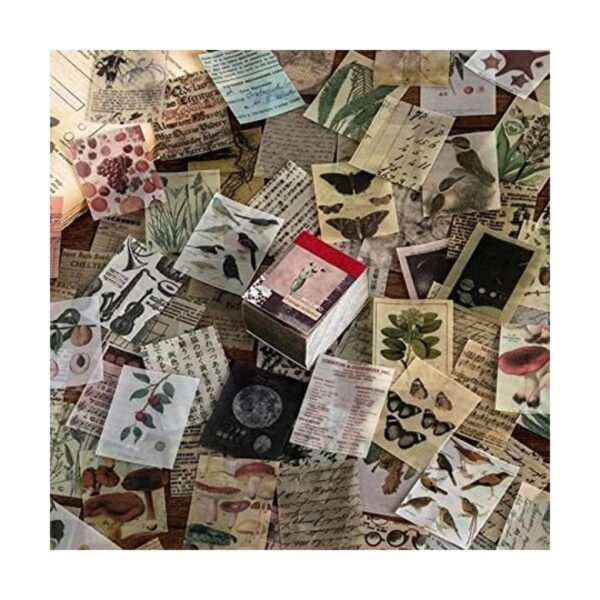Paquete de papel vintage de 366 piezas material de
