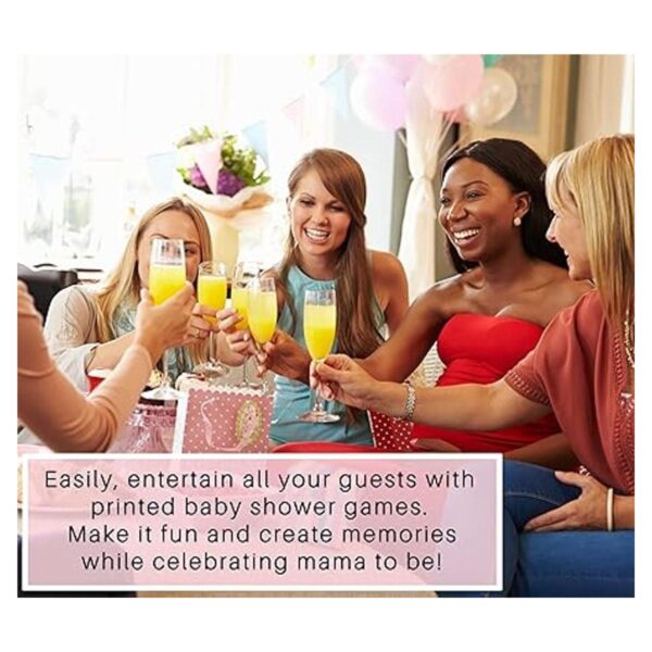 Paquete de juego de baby shower para 25 invitados juego