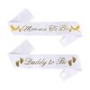 Paquete de banda para baby shower Momma To Be y Daddy_1