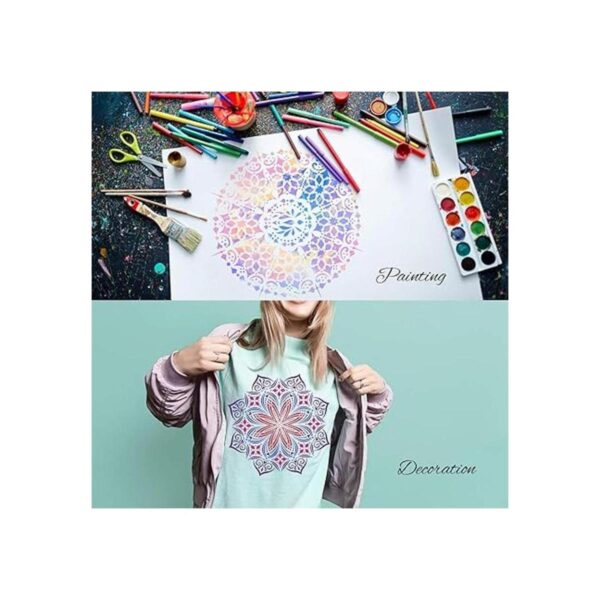 Paquete de 9 plantillas de mandala de 12 x 12 pulgadas_4