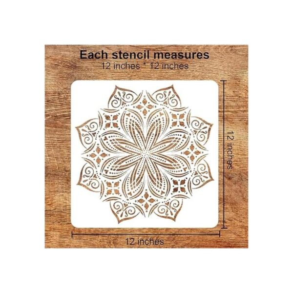 Paquete de 9 plantillas de mandala de 12 x 12 pulgadas_2