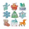 Paquete de 9 moldes de adornos de resina de Navidad_1