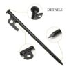 Paquete de 8 estacas de metal resistentes para tienda de