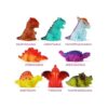 Paquete de 8 juguetes de baño de dinosaurio iluminados sin_5