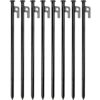 Paquete de 8 estacas de metal resistentes para tienda de