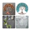 Paquete de 8 aros florales de metal de 8 pulgadas para