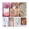 Paquete de 8 aros florales de metal de 8 pulgadas para