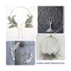 Paquete de 8 aros florales de metal de 8 pulgadas para