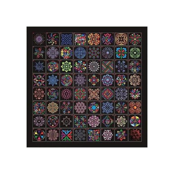 Paquete de 64 plantillas de pintura de mandala plantillas_1
