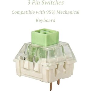 Paquete de 65 interruptores Kailh Box Switch Jade RGB SMD