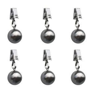 Paquete de 6 pesas pesadas para mantel bolas de acero_1