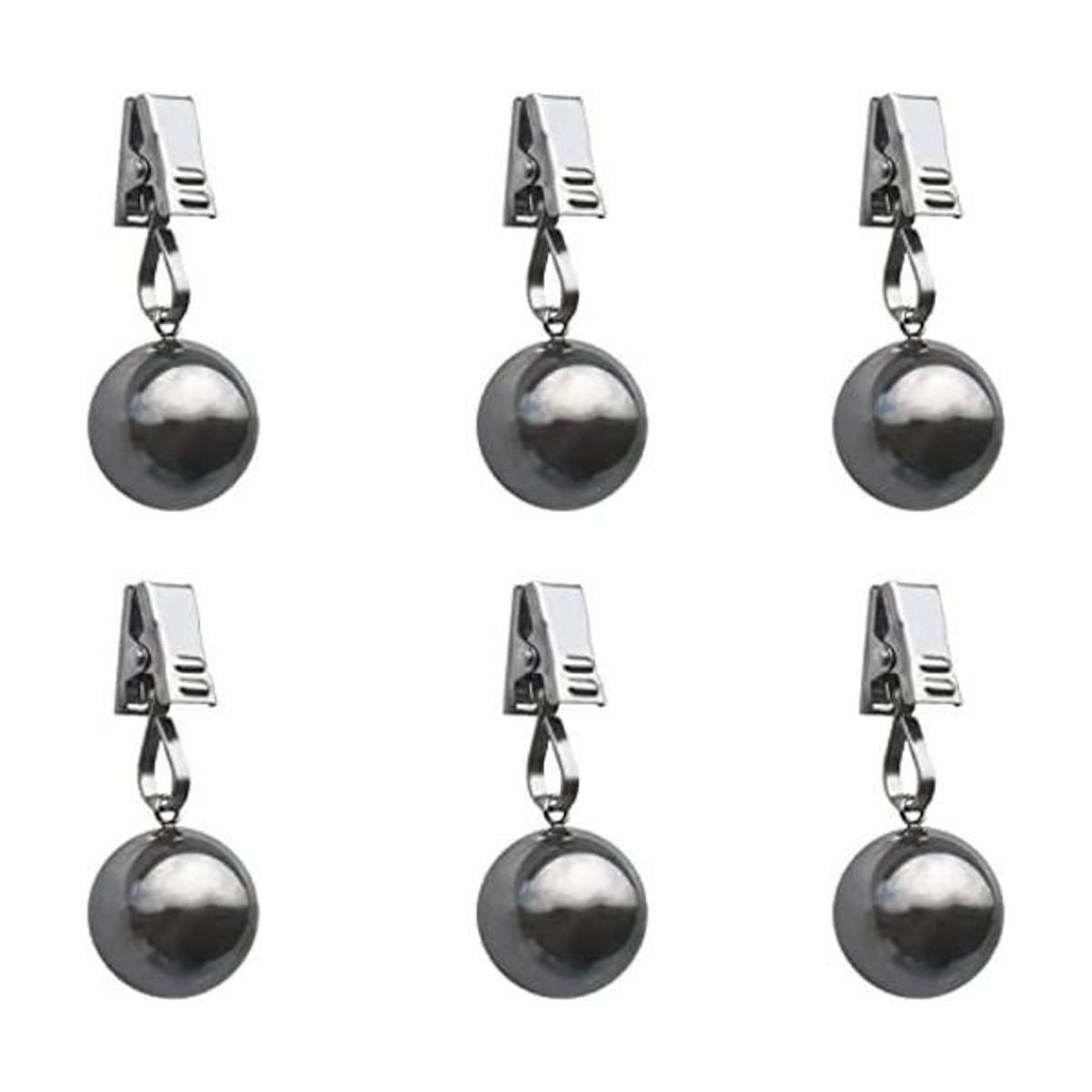 Paquete de 6 pesas pesadas para mantel bolas de acero