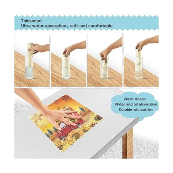 Paquete de 6 toallas de cocina paños de cocina con