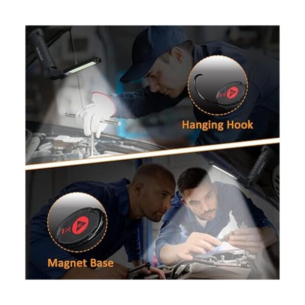 Paquete de 6 linternas LED de trabajo con base magnética