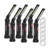 Paquete de 6 linternas LED de trabajo con base magnética