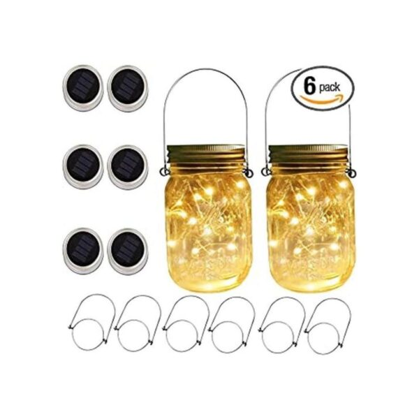 Paquete de 6 luces solares para tarros con 6 asas2_1