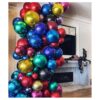 Paquete de 6 globos de aluminio 4D de 22 pulgadas de 22