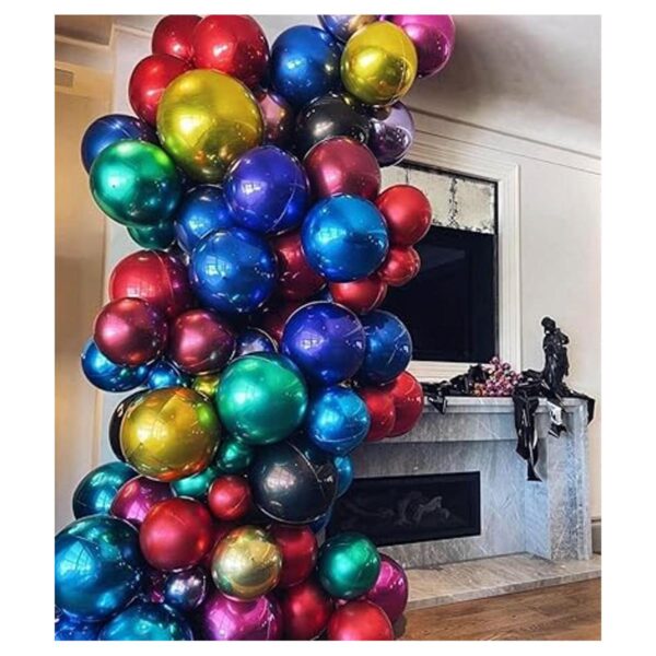 Paquete de 6 globos de aluminio 4D de 22 pulgadas de 22