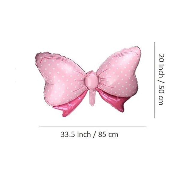 Paquete de 6 globos de papel de color rosa con diseño de_3