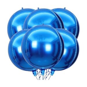 Paquete de 6 globos de aluminio 4D de 22 pulgadas de 22