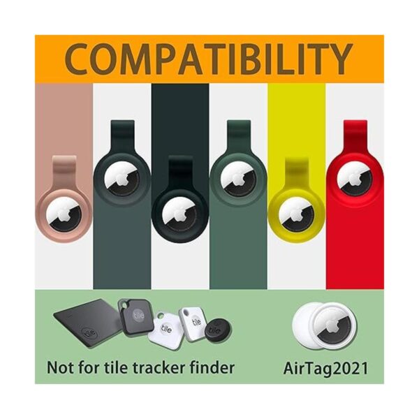 Paquete de 6 fundas AirTag funda protectora Pomogo para_3