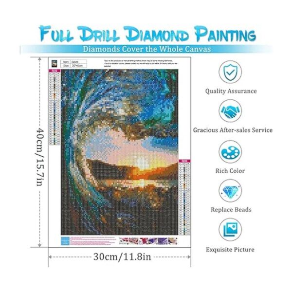 Paquete de 6 kits de pintura de diamantes kits de arte de_3