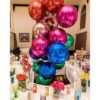 Paquete de 6 globos de aluminio 4D de 22 pulgadas de 22