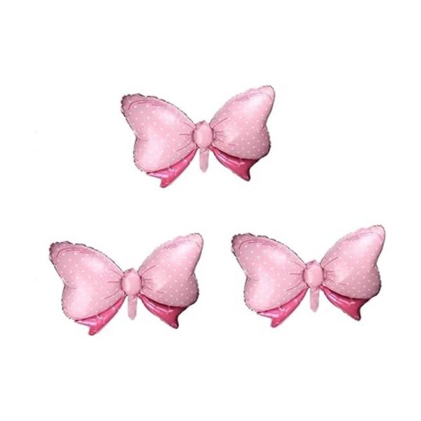 Paquete de 6 globos de papel de color rosa con diseño de_4