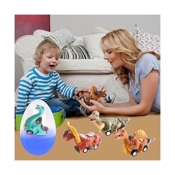 Paquete de 6 huevos jumbo con dinosaurios para fiestas de_5