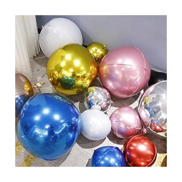 Paquete de 6 globos de aluminio 4D de 22 pulgadas de 22