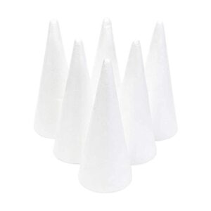 Paquete de 6 conos de espuma para suministros de arte y