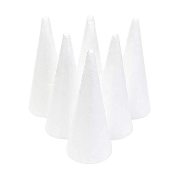 Paquete de 6 conos de espuma para suministros de arte y