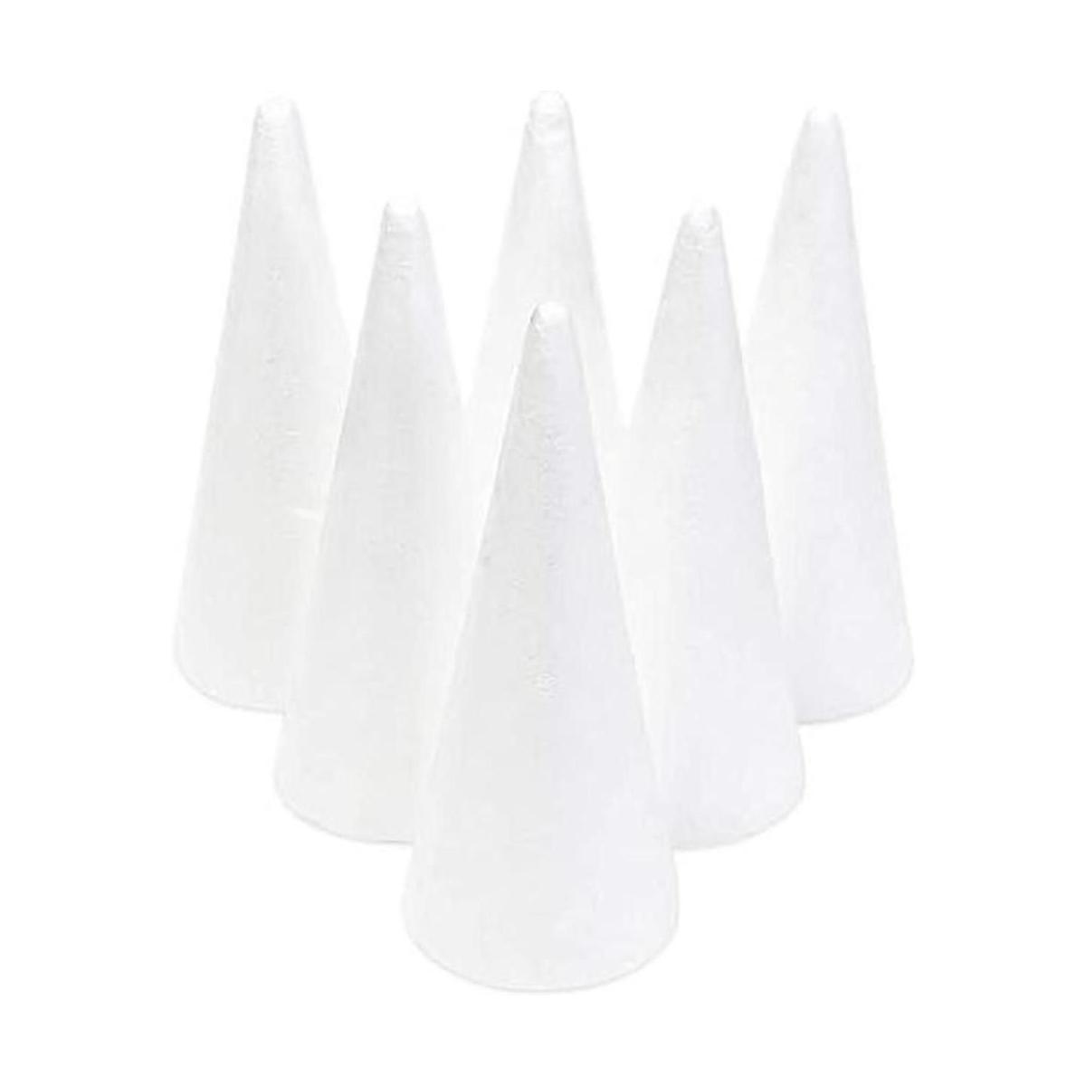 Paquete de 6 conos de espuma para suministros de arte y