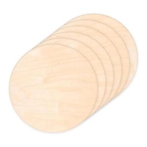 Paquete de 6 círculos redondos de madera de 14 pulgadas_1