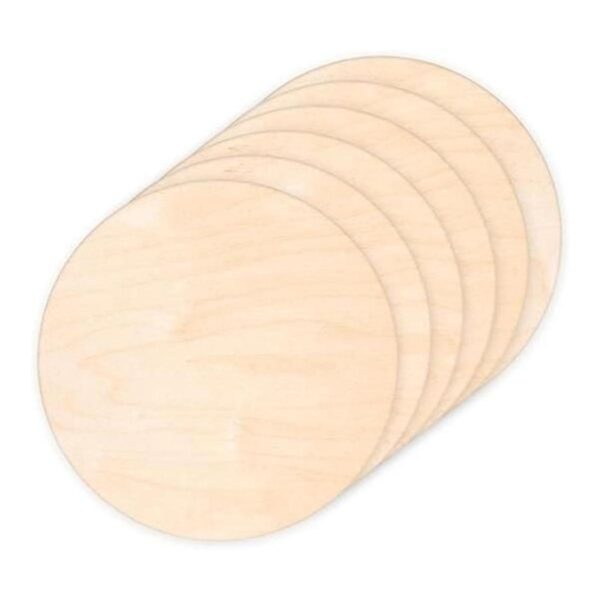 Paquete de 6 círculos redondos de madera de 14 pulgadas_1