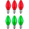 Paquete de 6 bombillas LED de Navidad C7 inastillables C7_1