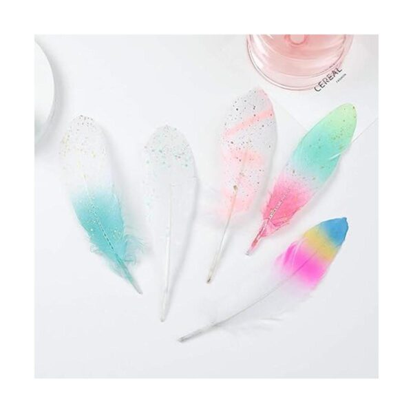 Paquete de 50 piezas de 5 estilos de plumas de ganso_5