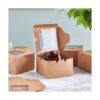 Paquete de 50 cajas individuales de repostería con ventana