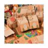 Paquete de 50 mini cajas de dulces y galletas de Navidad
