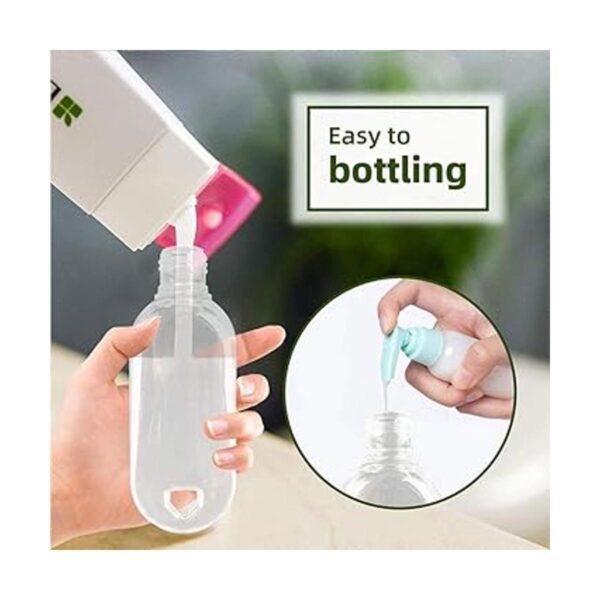 Paquete de 50 botellas de plástico transparente de viaje_3