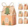 Paquete de 50 mini cajas de dulces y galletas de Navidad
