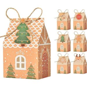 Paquete de 50 mini cajas de dulces y galletas de Navidad