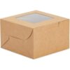 Paquete de 50 cajas individuales de repostería con ventana