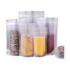 Paquete de 50 bolsas de alimentos transparentes mate con