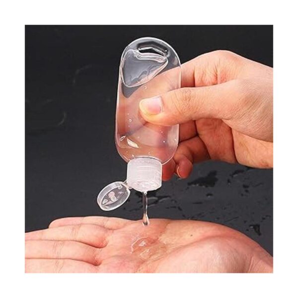 Paquete de 50 botellas de plástico transparente de viaje_6