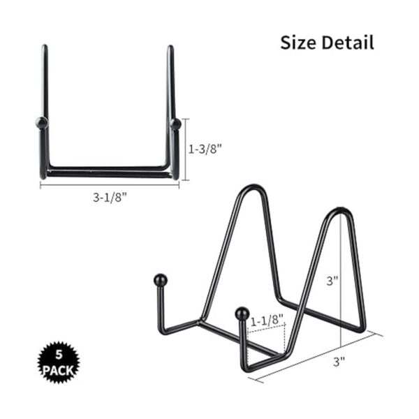 Paquete de 5 soportes de exhibición para placas de 3