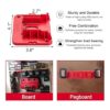 Paquete de 5 soportes de batería para Milwaukee M18 de 18_2