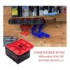 Paquete de 5 soportes de batería para Milwaukee M18 de 18_3