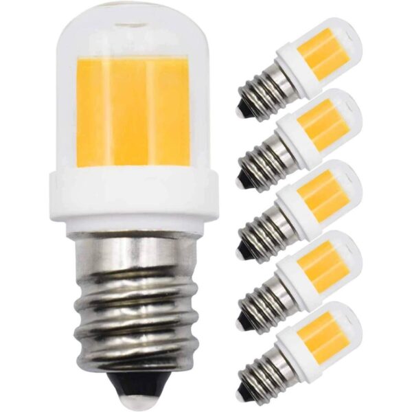 Paquete de 5 bombillas LED E12 de 2 W equivalentes a 20 W