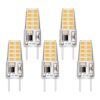 Paquete de 5 bombillas LED G8 de color blanco suave 2700_1